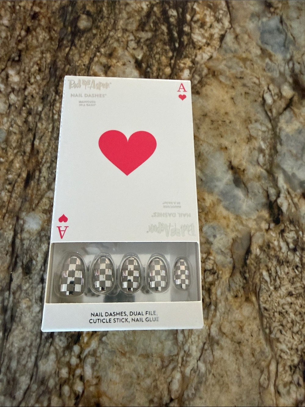 Bad & Boujee Black and White Checkered Press-On Nails
